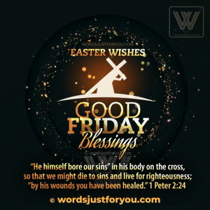 Good Friday Blessings Gif With Bible Verse - Good Friday Gif - Easter Good Friday Gifs
