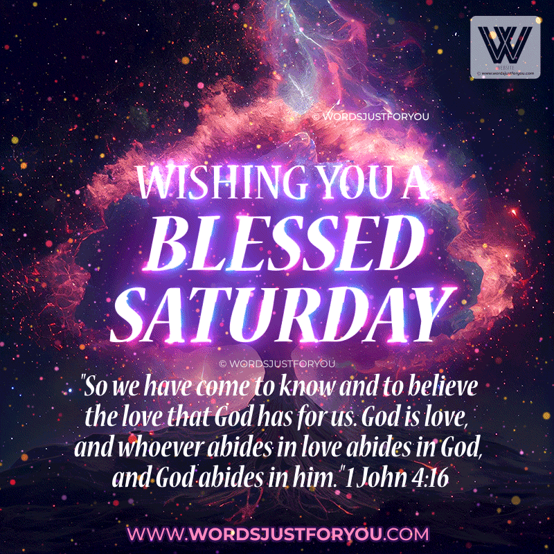 Saturday Blessings - Magical Blessed Saturday Gif - Saturday Blessings Bible Verse Gif Image