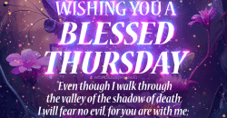 Thursday Blessings - Magical Blessed Thursday Gif - Blessed Thursday Gif with Bible Verse