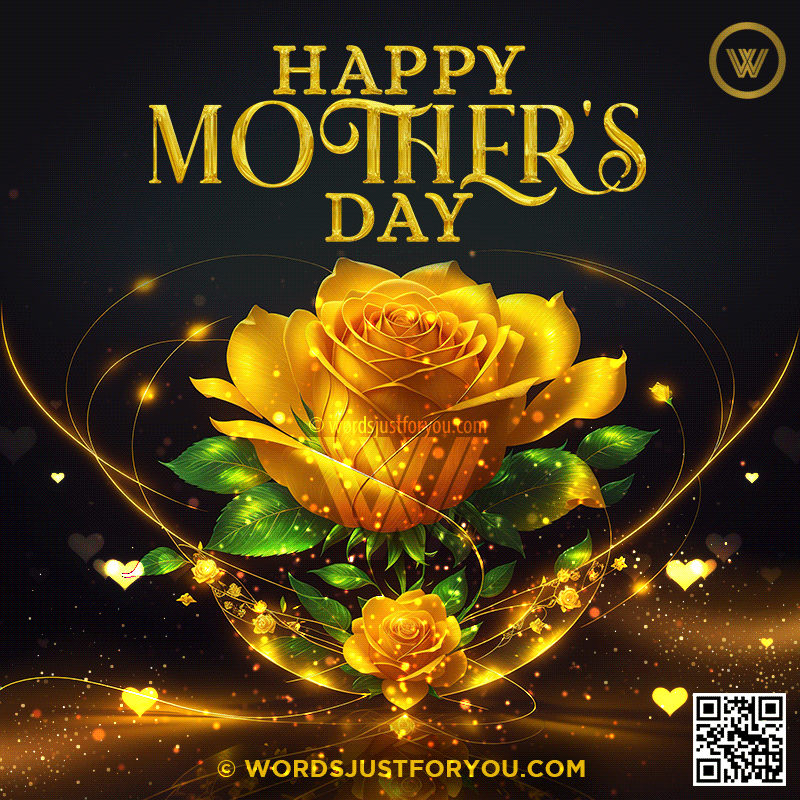 Amazing Gold And Glitter Happy Mothers Day Gif - Happy Mothers Day Gif