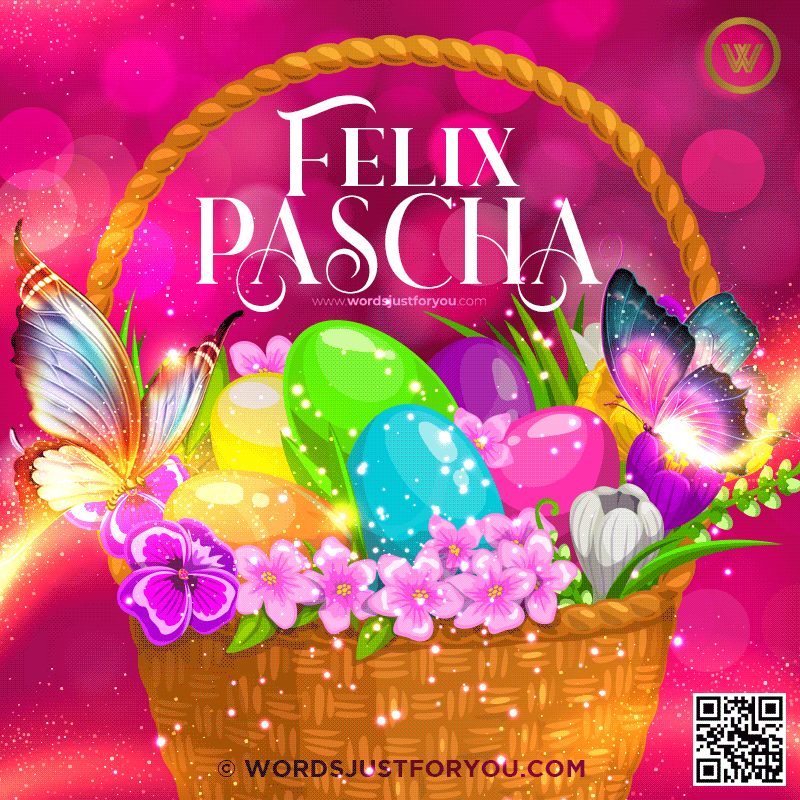 Animated Felix Pascha Gif - Happy Easter Gif In Latin