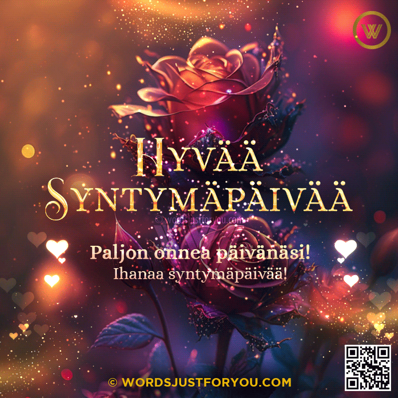Hyvää Syntymäpäivää Gif- Happy Birthday Gif In Finnish