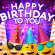 Animated Party Emoji Happy Birthday Gif With Confetti - Happy Birthday Gif