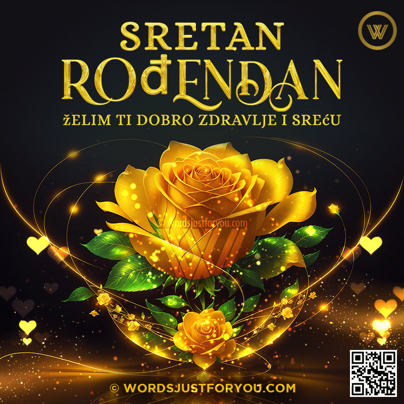 Sretan Rođendan Gif - Sretna Rođendanska E-Čestitka - Happy Birthday Gif In Croatian