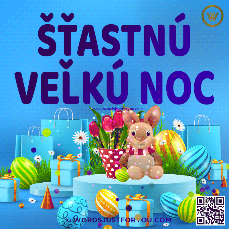 Šťastnú Veľkú Noc Gif - Happy Easter Gif In Slovak