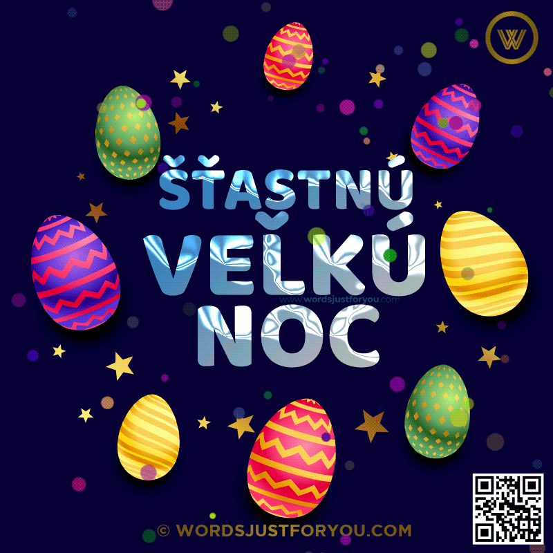 Šťastnú Veľkú Noc Gif - Happy Easter Gif In Slovak