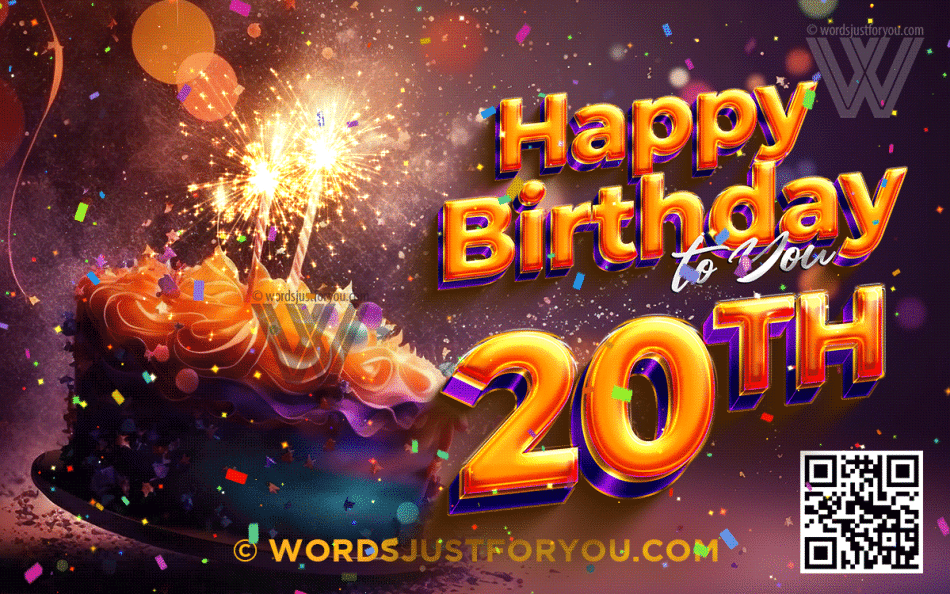 Amazing Happy 20Th Birthday Gif