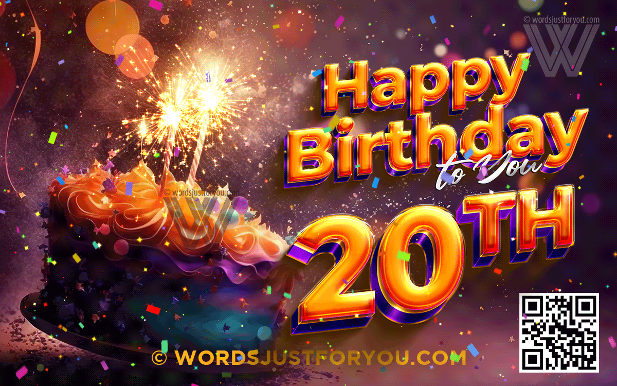 Amazing Happy 20Th Birthday Gif