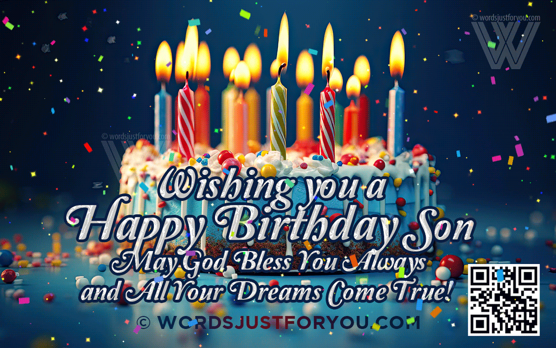 Animated Happy Birthday Son Gif - Happy Birthday Gif For Son - Happy Birthday Wishes For Son