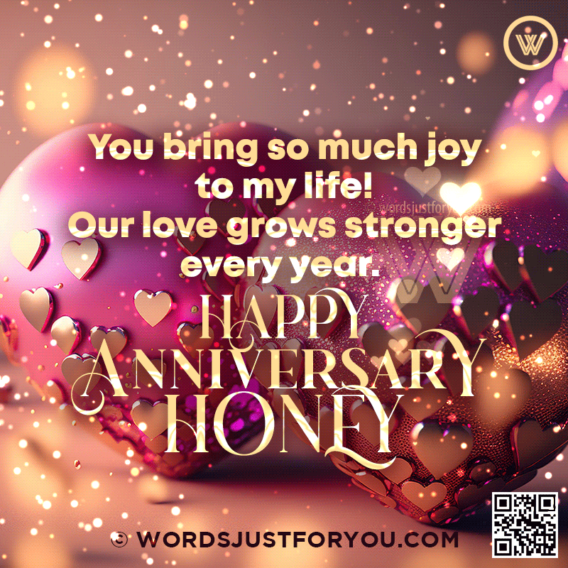 Happy Anniversary Honey Gif - Happy Wedding Anniversary Gif