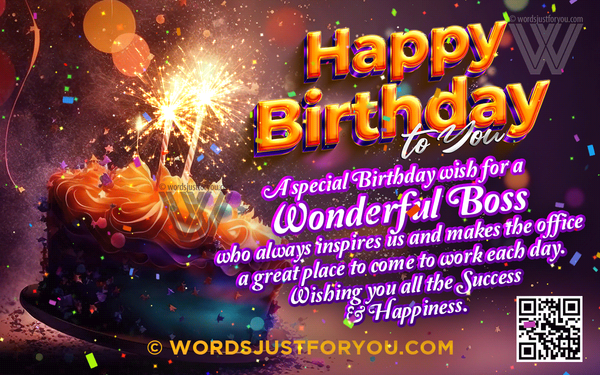 Happy Birthday Boss Gif - Happy Birthday Wishes For Boss