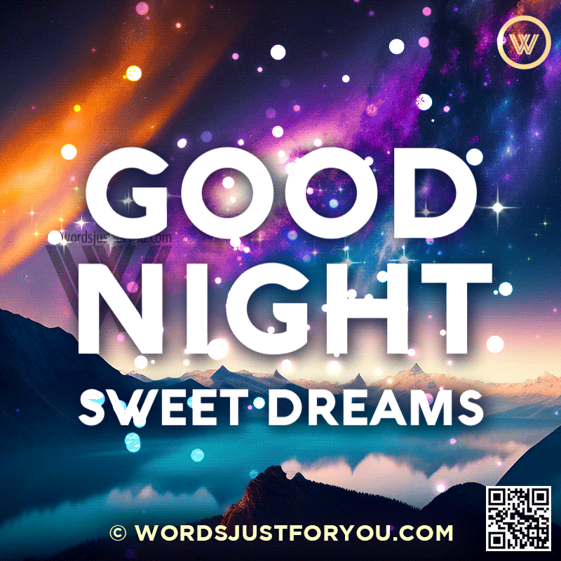 Beautiful Goodnight Gif With Stars, Glitter And Fireworks - Goodnight Gif