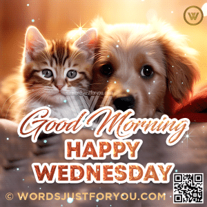 Amazing Dog And Cat Good Morning Happy Wednesday Gif New