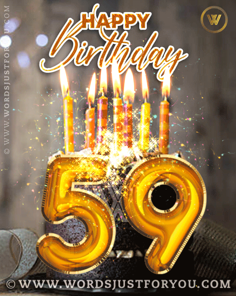 Amazing Cake And Confetti Happy 59Th Birthday Gif - Happy 59Th Birthday Gif