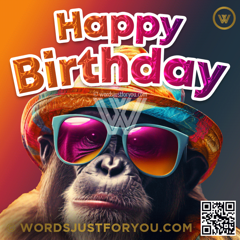 Amazing Dancing Stylish Happy Birthday Monkey Gif - Happy Birthday Dance Gif - Happy Birthday Gif