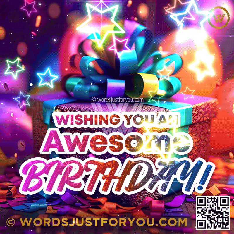 Wishing You An Awesome Birthday Gif - Happy Birthday Gif New
