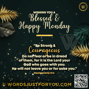 Beautiful Blessed Monday Gif With Bible Verse
