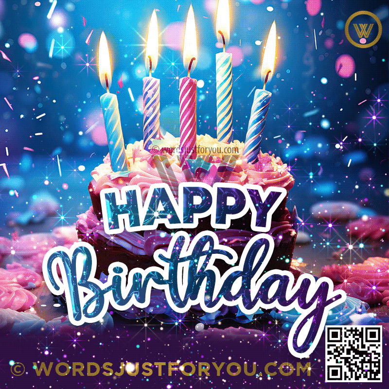 Glitter Cake Birthday Gif - Happy Birthday Gif