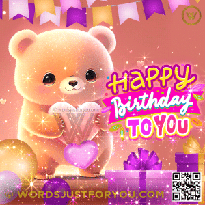 Kawaii Bear Cute Happy Birthday Gif -Cute Happy Birthday Gif - Happy Birthday Gif New
