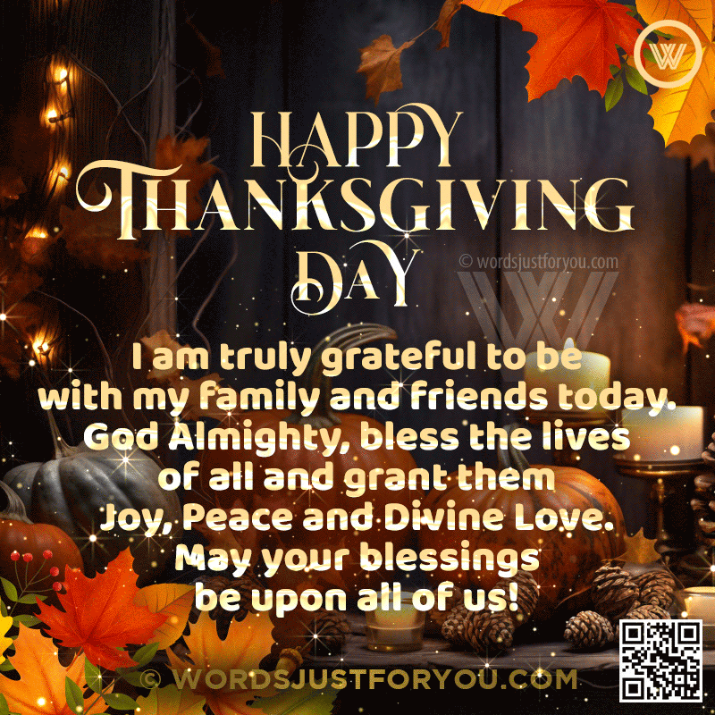 Happy Thanksgiving Blessings Gif - Happy Thanksgiving Gif