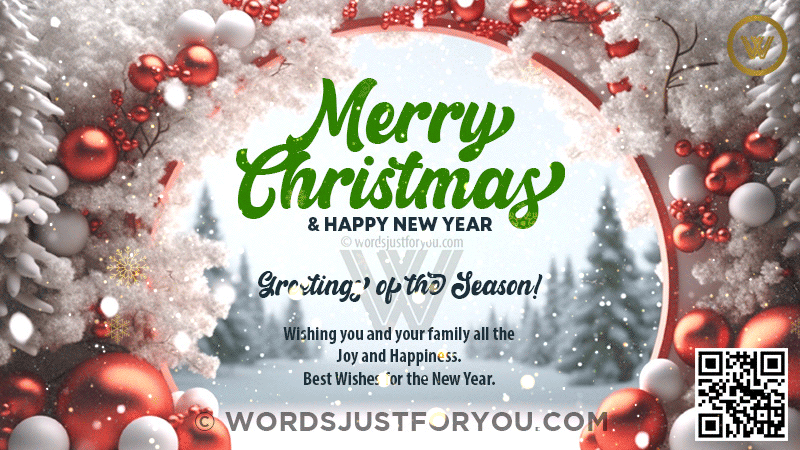 Merry Christmas Greetings of the Season Gif