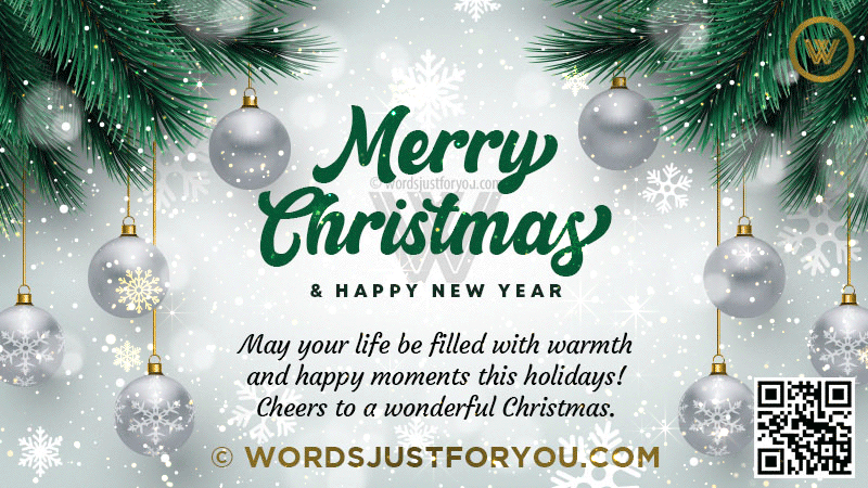 Merry Christmas Wishes - Merry Christmas and Happy New Year Gif