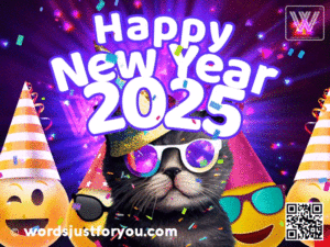 Funny Happy New Year GIF - Emoji and Funny Cat New Year Gif - Funny New Year Gif