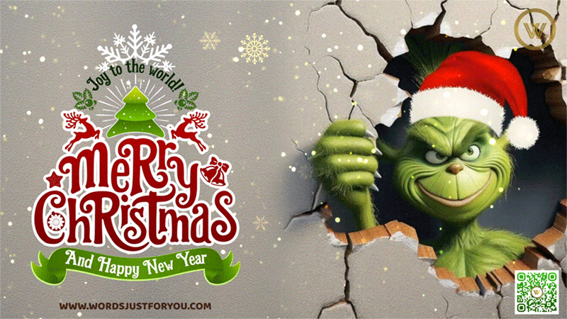 Animated Merry Christmas Grinch GIF