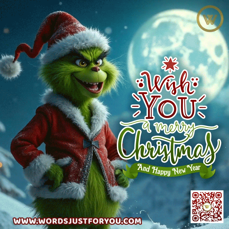 Grinch Merry Christmas Wishes GIF