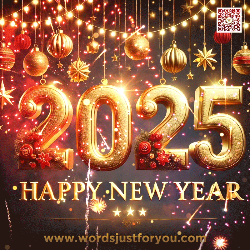 New Elegant Happy 2025 GIF, new year gif 2025, new year gif, new year animation, new year card, new year meme, 2025 new year gif, happy new year gif, gif 2025 happy new year