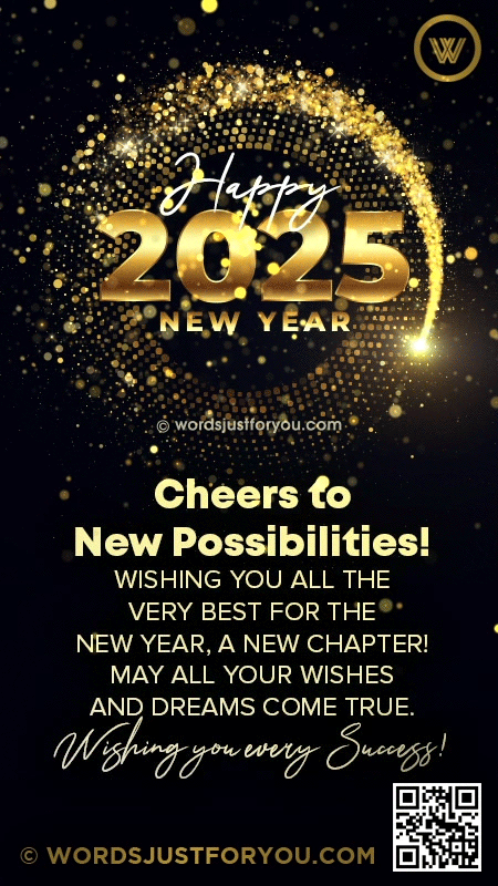 Amazing Gold Glitter Happy New Year GIF - 2025 Gif - Happy New Year Gif 2025