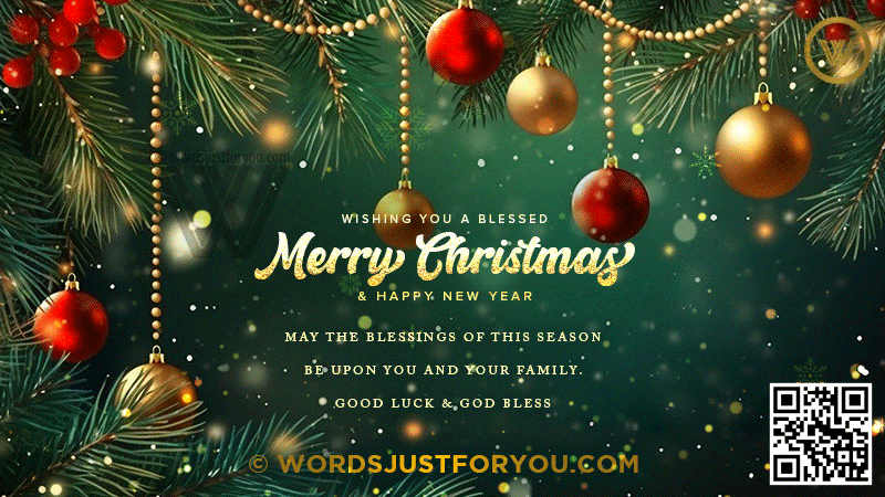 Free Amazing 111+ Merry Christmas Wishes GIFs 2025 to send to family and friends this year! 7