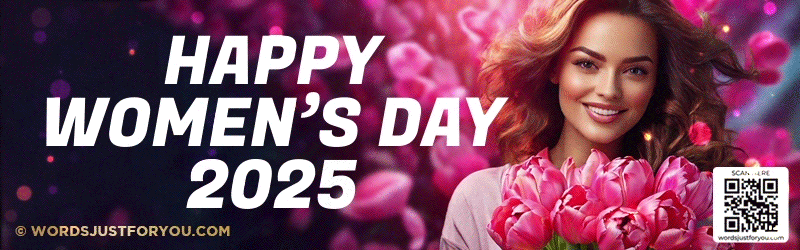 Happy International Women's Day 2025 - 8 March 2025 #ForAllWomenAndGirls, #InternationalWomensDay #IWD2025 #WomensDay, happy women’s day gif