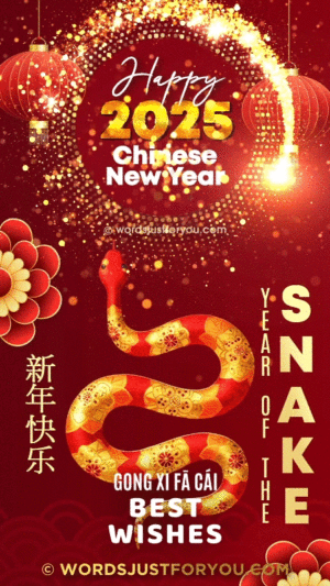 Happy Chinese New Year 2025 - Year of the Snake GIF