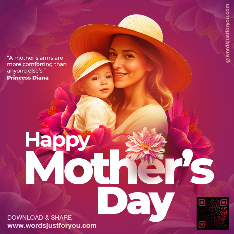 Beautiful Happy Mothers Day Image with Quote - Happy Mother's Day Greetings eCard - happy mother's day, happy mother day