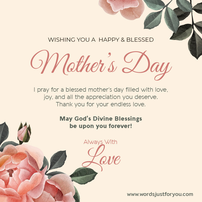 Happy Mother's Day Blessings Card