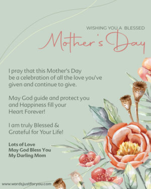 Happy Mothers Day Blessings » WordsJustforYou.com - Original Creative ...