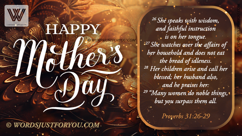 Religious Happy Mothers Day Gif with Bible Verse - Happy Mothers Day Gif with Religious Wishes - Happy Mothers Day Gif