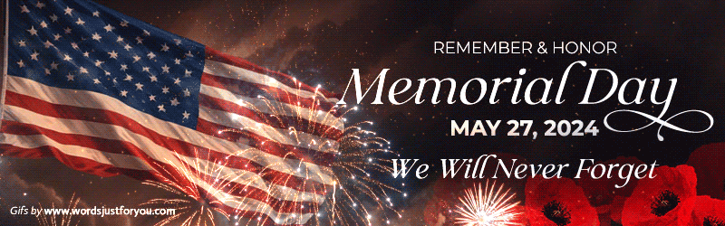 Memorial Day 2024 Banner GIF