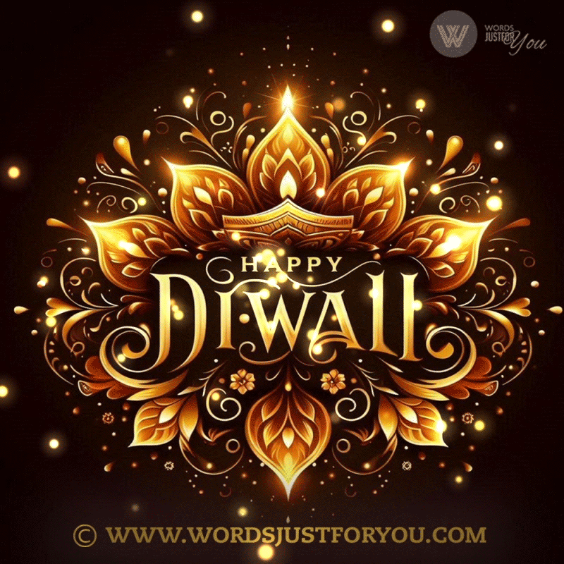 Black and Gold Happy Diwali GIF - Happy Diwali Greetings GIF
