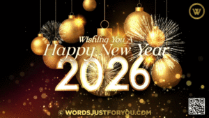 Animated Happy New Year 2026 GIF, 2026 GIF, Happy New Year GIF