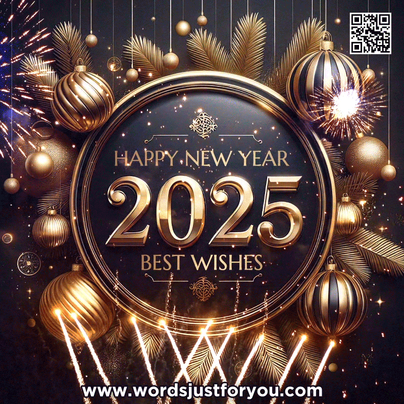 Latest 2025 Happy New Year GIFs  WordsJustforYou.com - Original Creative Animated  GIFs