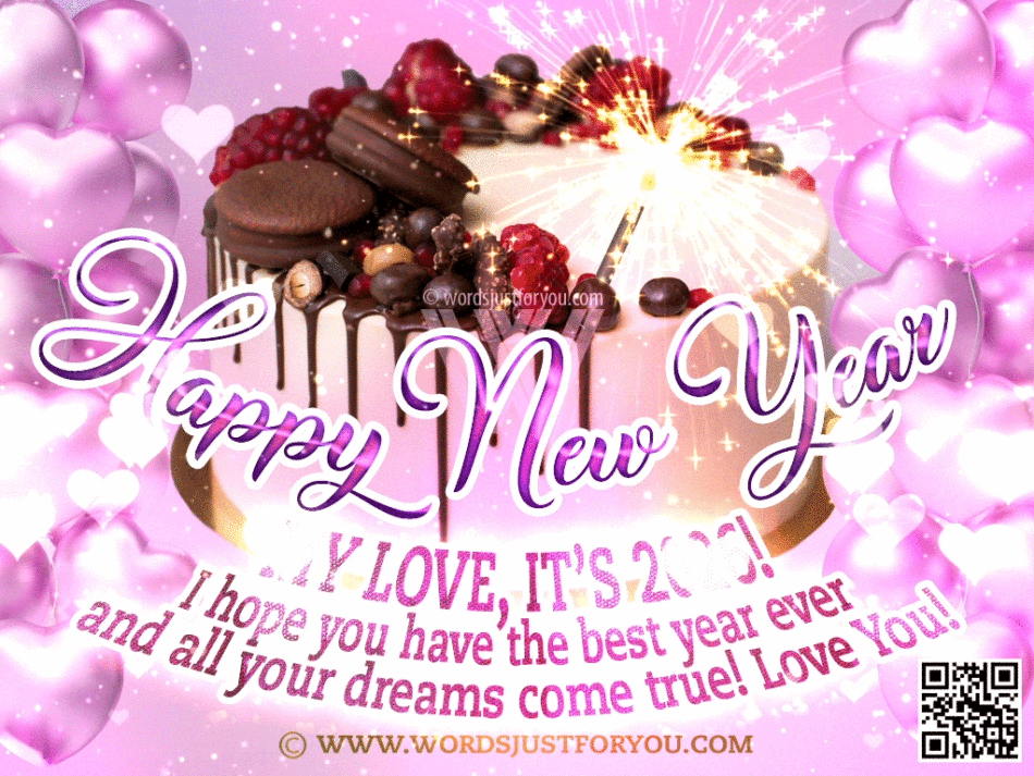 Happy New Year My Love Gif, Happy New Year Gif