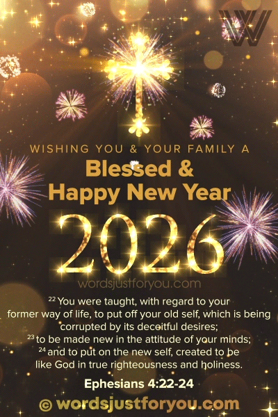 Happy New Year Wishes with Bible Verse, Christian Happy New Year GIF 2026 with Bible Verse, religious new year wishes. religious new year gif with bible verse, christian new year greetings gif, happy new year religious gif, happy new year religious wishes, happy new year 2026 christian wishes, religious new year gif, happy new year gif christian wishes, Blessed New Year Greetings Gif