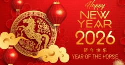 Happy Chinese New Year 2026 Gif - Year of the Horse