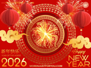 Animated Chinese New Year 2026 Gif - Year Of The Fire Horse Gif
