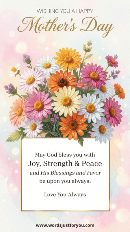 Happy Mother's Day Blessings Wishes Image Free