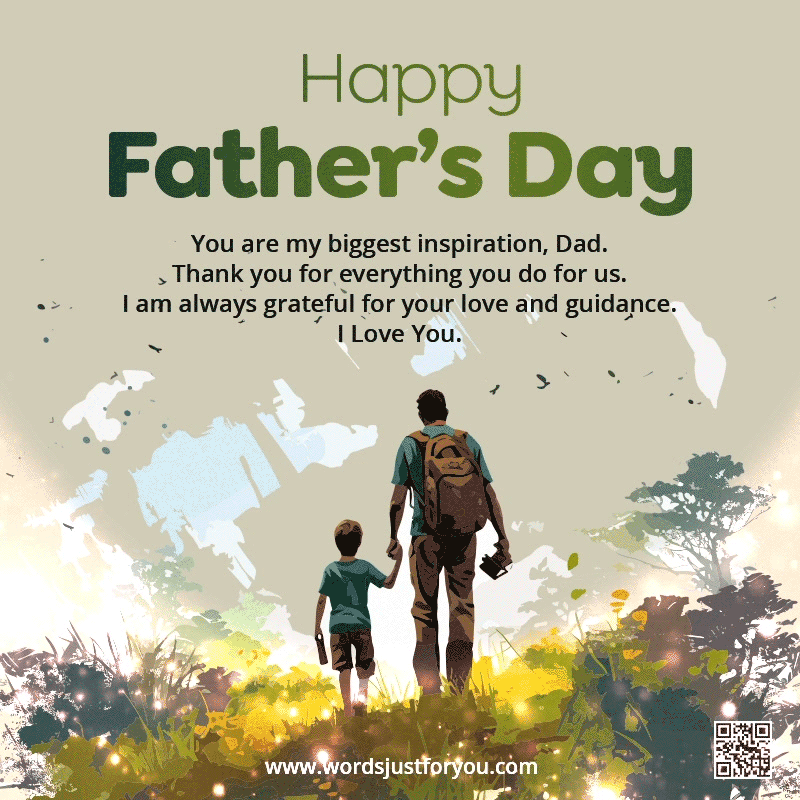 Happy Father's Day Greetings GIF, Happy Father's Day 2025 Gif, Happy Fathers Day, Father's Day