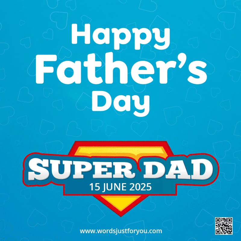 Happy Father's Day Super Dad GIF, Father's Day 2025 Gif, Happy Fathers Day, Father's Day