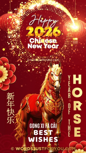 Happy Chinese New Year 2026 - Year of the Horse GIF